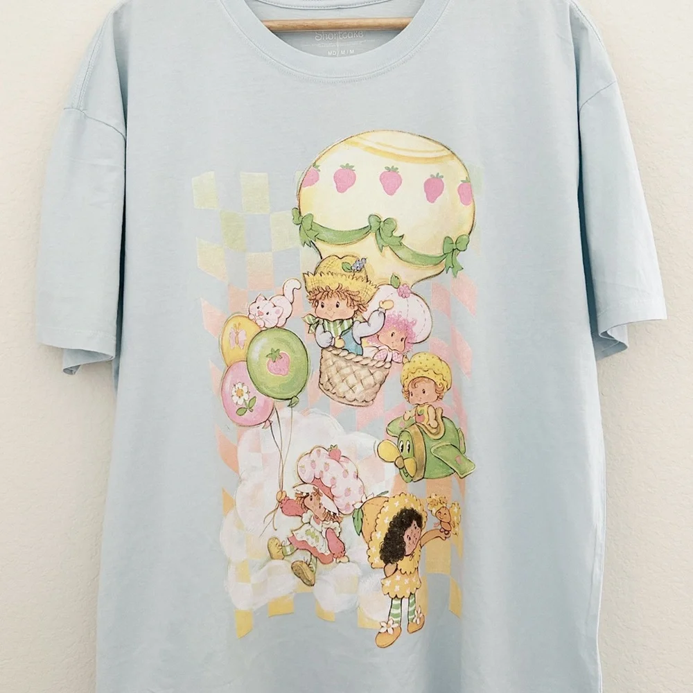 NEW Strawberry Shortcake Oversized Graphic Tee - Picture 5 of 6
